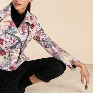 Zara Basic Women's Moto Biker Jacket size SM